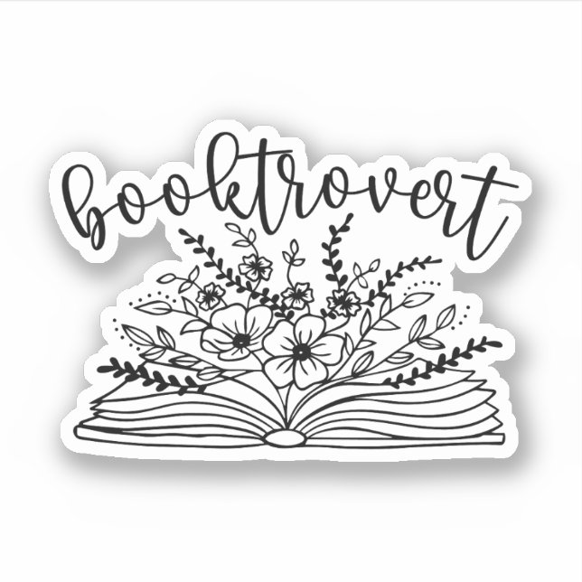 Booktrovert, Book Lover, Bookworm (Front)