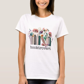 Booktrovert Book Lover Floral Women's T-Shirt