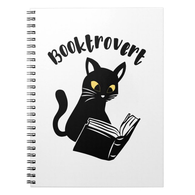 Booktrovert cat with book (Front)