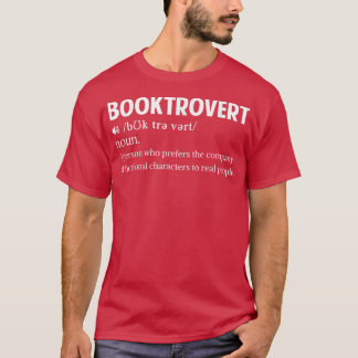 Booktrovert Definition Funny Book Lover Gifts for  T-Shirt