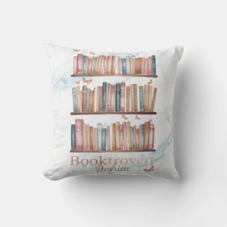 Booktrovert Watercolor Classic Book-Lover Cushion