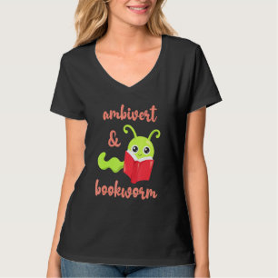 Bookworm Ambivert Book Reading 5 T-Shirt