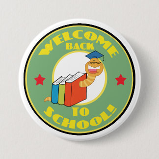 Bookworm- Back to School 7.5 Cm Round Badge