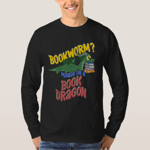 Bookworm Book Reading Mythical Creature Cute Book T-Shirt