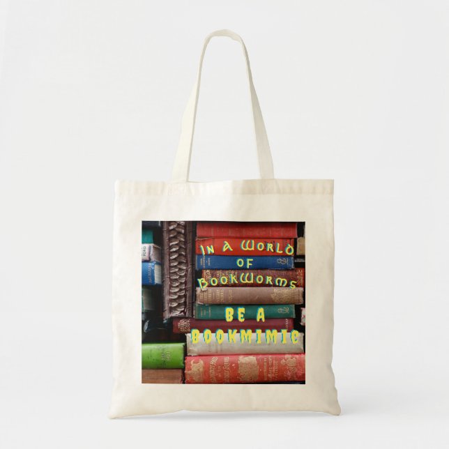 Bookworm Bookmimic  Tote Bag (Front)