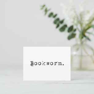 Bookworm Business Card