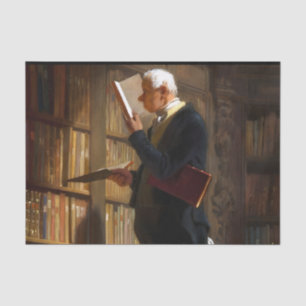 Bookworm Carl Spitzweg Art Tissue Paper