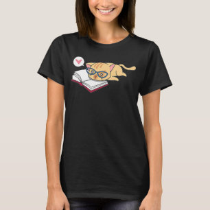 Bookworm Cat Book I Love Reading Reader Book T-Shirt