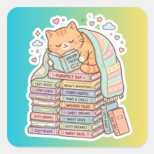 Bookworm Cat Cosy Reading Cat