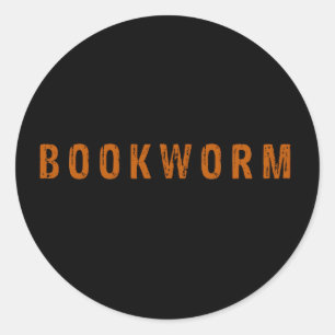 Bookworm Classic Round Sticker
