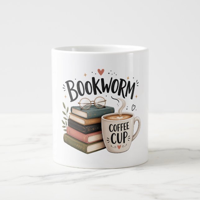 Bookworm Coffee Lover Mug (Front)
