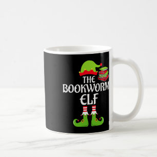 Bookworm Elf Matching Family Group Christmas Party Coffee Mug