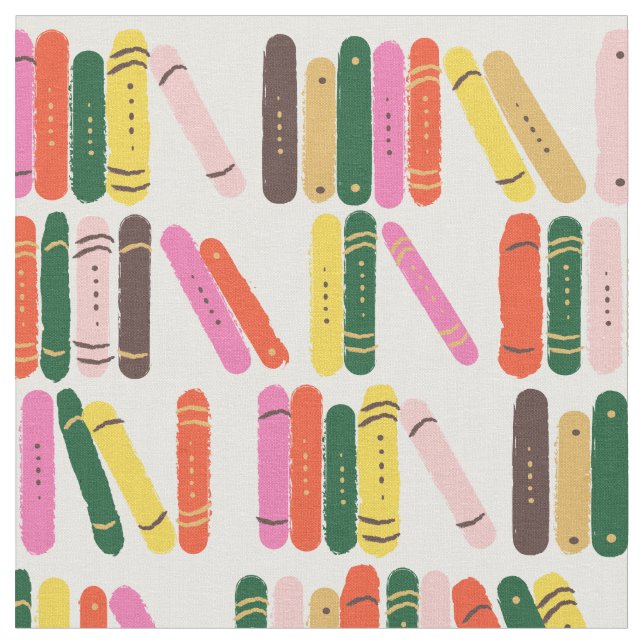 Bookworm Fabric (Close Up)