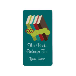 Bookworm Gift Bookplates Stickers Gift