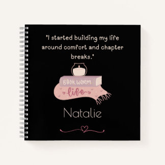 Bookworm gift Spiral Notebook