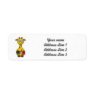 Bookworm Giraffe Art
