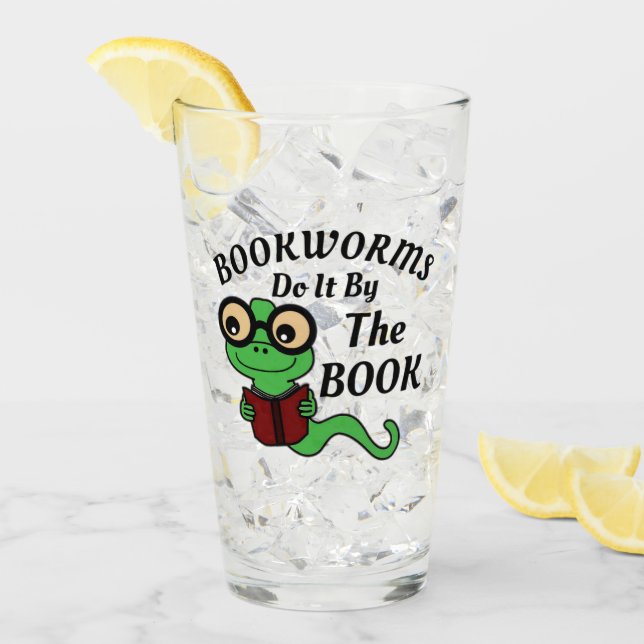 Bookworm Humour Glass (Front Ice)