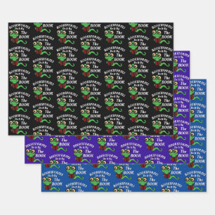 Bookworm Humour  Wrapping Paper Sheet