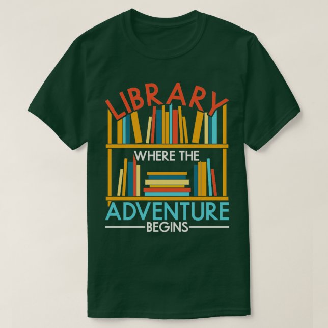Bookworm Library Lover Book Reading Book Nerd Read T-Shirt (Design Front)