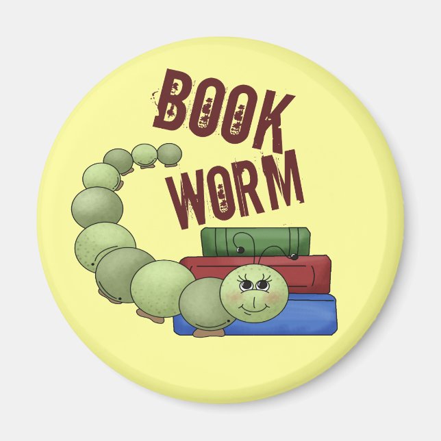 Bookworm Magnet (Front)