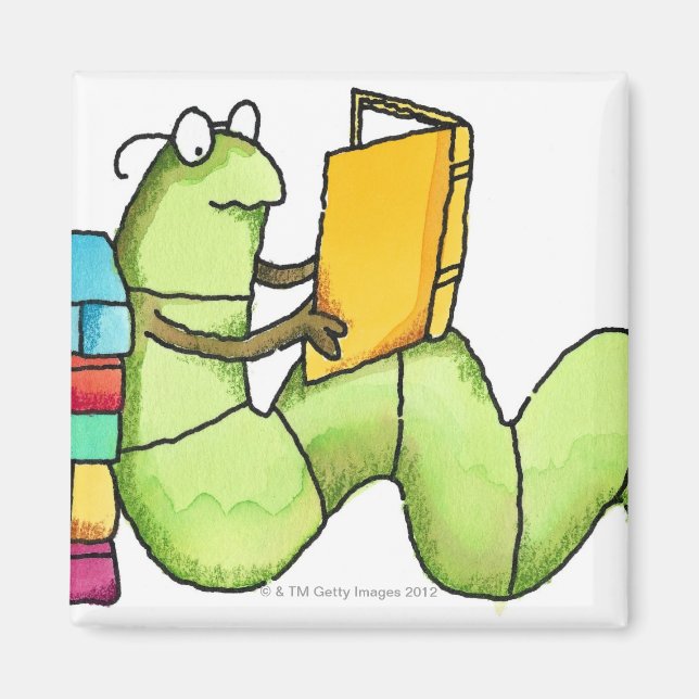 Bookworm Magnet (Front)