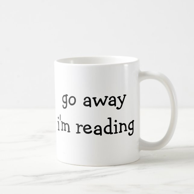 Bookworm Mug - Go Away I'm Reading (Right)