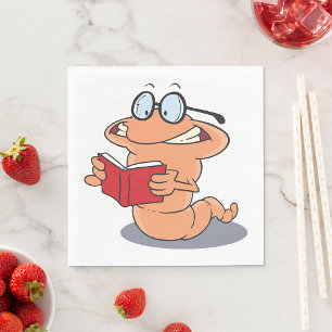 Bookworm napkin