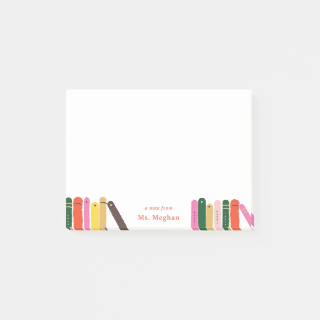 Bookworm Note From Teacher (Front)