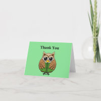 Bookworm Owl Reading Book Cartoon | Personalize