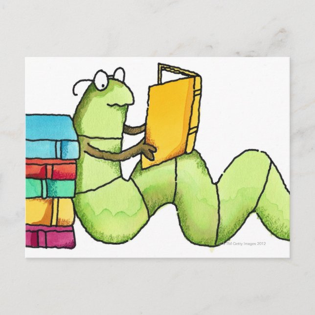 Bookworm Postcard (Front)