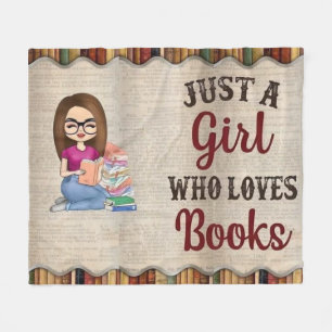Bookworm Princess in Your Life Fleece Blanket