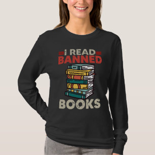 Bookworm Reading Book Ban Reader I Read Banned Boo T-Shirt