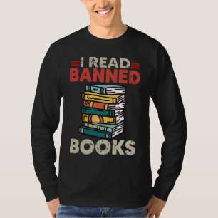 Bookworm Reading Book Ban Reader I Read Banned Boo T-Shirt