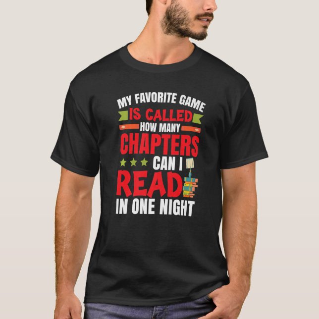 Bookworm Reading Book   T-Shirt (Front)