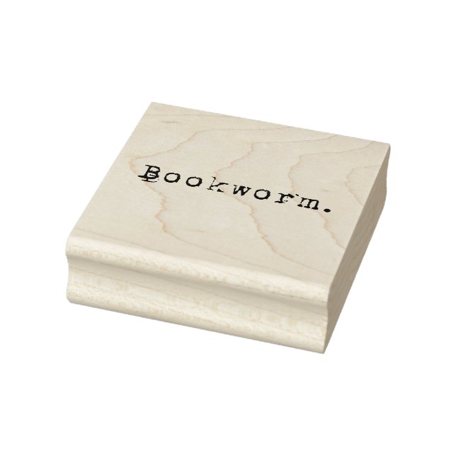 Bookworm Rubber Stamp (Stamp)