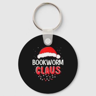 Bookworm Santa Claus Christmas Matching Costume  Key Ring