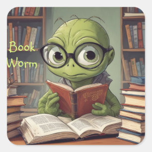 Bookworm Sticker
