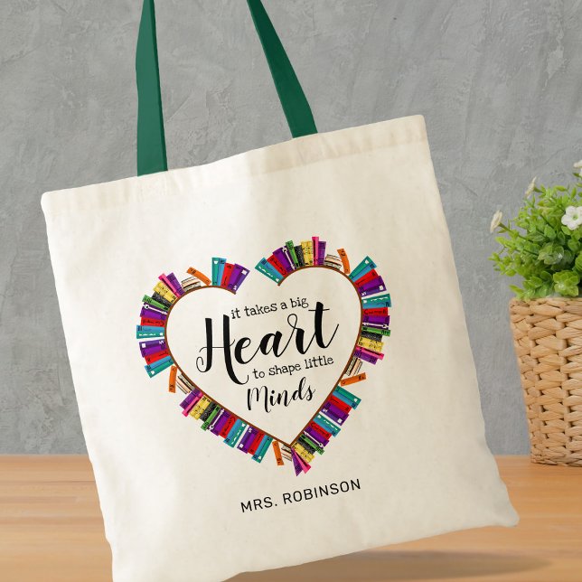 Bookworm Teacher Saying Gift Tote Bag (Creator Uploaded)