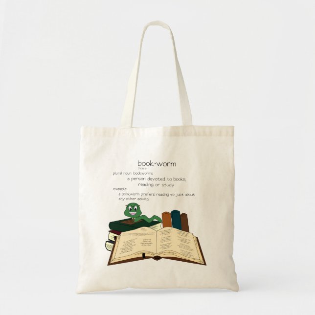 Bookworm Tote Bag (Front)