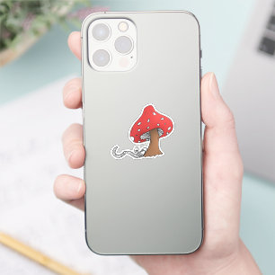 Bookworm Under a Mushroom