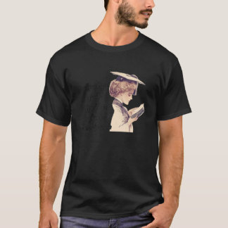 Bookworm Wine Drinker Funny Bookish Reader Librari T-Shirt
