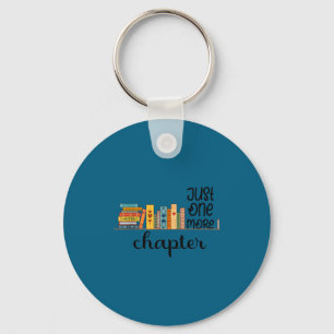 Bookworm Woman Reading Fiction Novels Library Book Key Ring