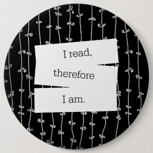 Bookworm's motto button