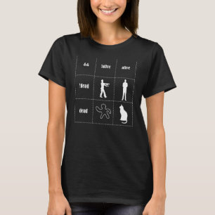 Boolean Logic Alive And Dead Programmer Cat Scien T-Shirt
