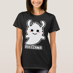 Boollama Llama Ghost Scary Cute Halloween Costume T-Shirt