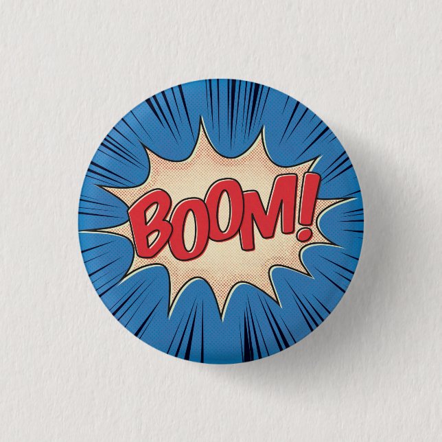 Boom! 3 Cm Round Badge (Front)
