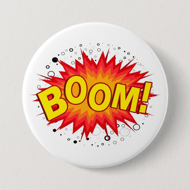 Boom! 7.5 Cm Round Badge (Front)