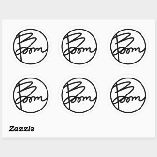 Boom Book Cover Stickers