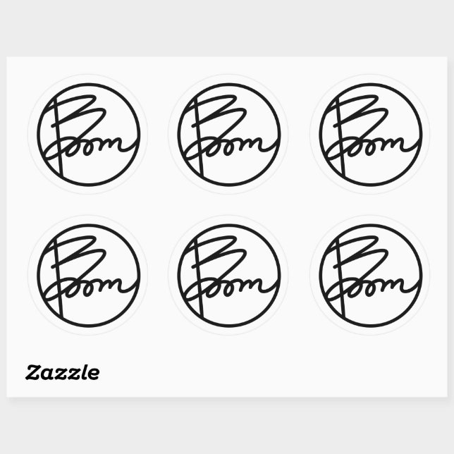 Boom Book Cover Stickers (Sheet)