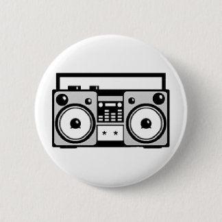 Boom Box 6 Cm Round Badge